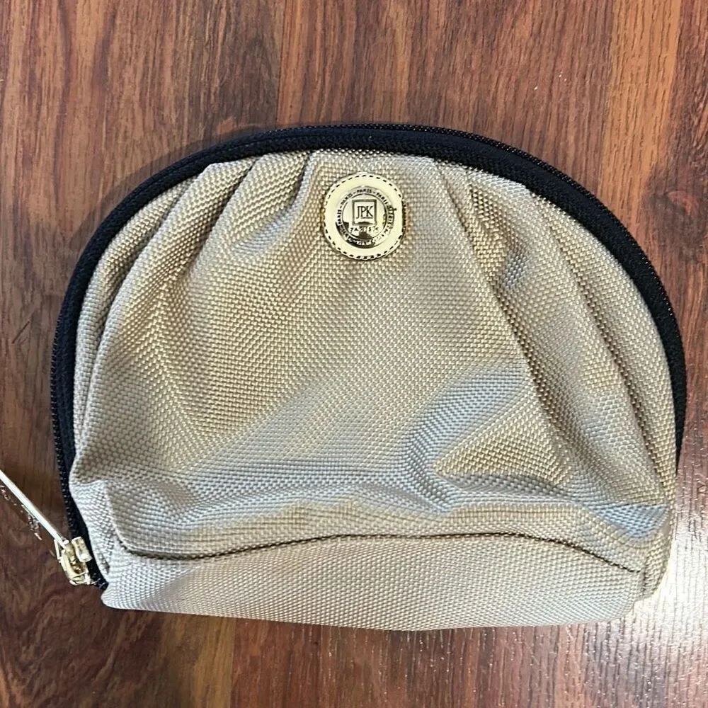JPK Paris gold/tan bag travel bag cosmetic bag small